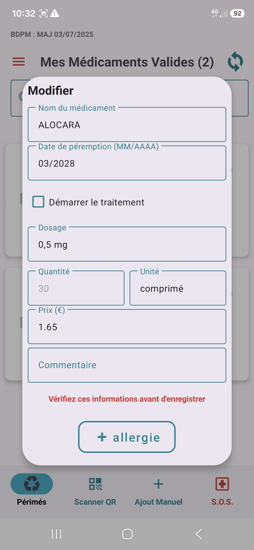 Fiche Médicament