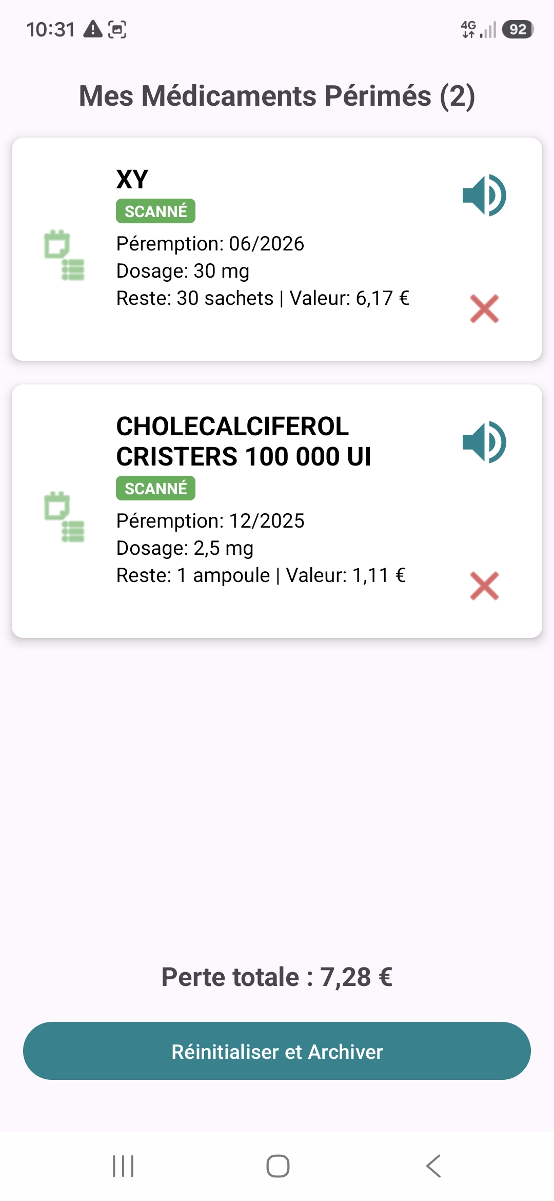 Médicaments périmés
